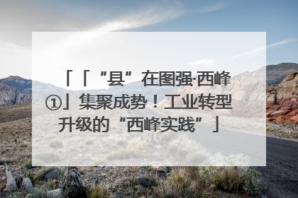 「“县”在图强·西峰①」集聚成势！工业转型升级的“西峰实践”