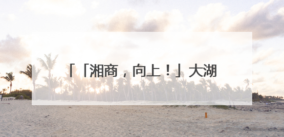 「湘商，向上！」大湖股份罗订坤：转型大健康，企业发展更健康