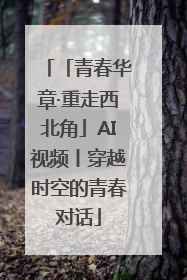 「青春华章·重走西北角」AI视频丨穿越时空的青春对话