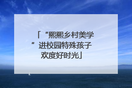 “熙熙乡村美学”进校园特殊孩子欢度好时光
