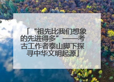 “祖先比我们想象的先进得多”——考古工作者泰山脚下探寻中华文明起源
