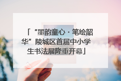 “墨韵童心・笔绘韶华”陵城区首届中小学生书法展隆重开幕