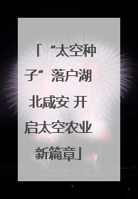 “太空种子”落户湖北咸安 开启太空农业新篇章