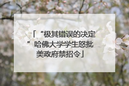 “极其错误的决定”哈佛大学学生怒批美政府禁招令