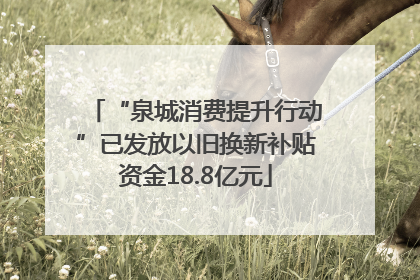 “泉城消费提升行动”已发放以旧换新补贴资金18.8亿元