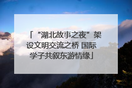 “湖北故事之夜”架设文明交流之桥 国际学子共叙东游情缘