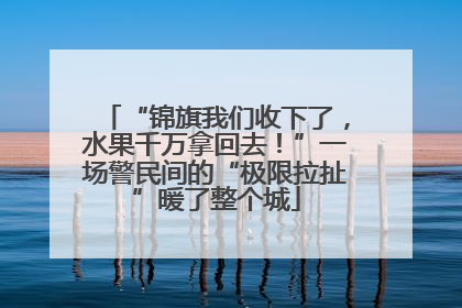 “锦旗我们收下了，水果千万拿回去！”一场警民间的“极限拉扯”暖了整个城