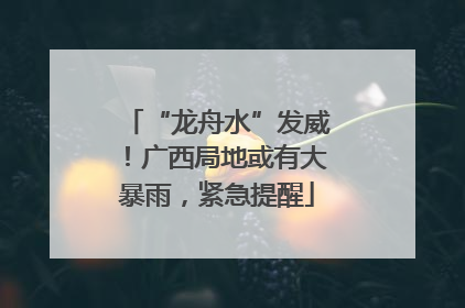 “龙舟水”发威！广西局地或有大暴雨，紧急提醒