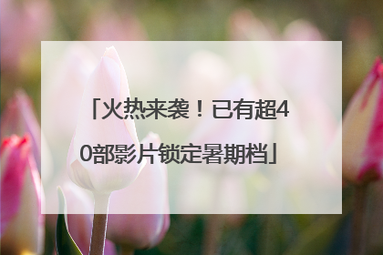 火热来袭！已有超40部影片锁定暑期档