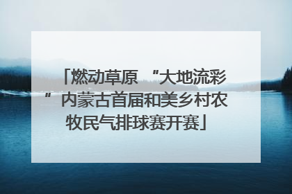 燃动草原 “大地流彩”内蒙古首届和美乡村农牧民气排球赛开赛