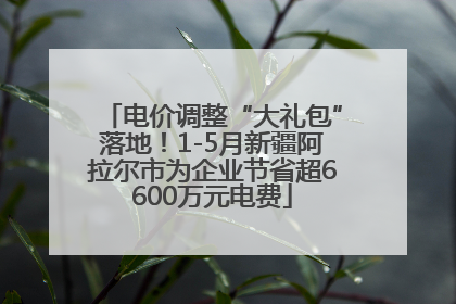 电价调整“大礼包”落地！1-5月新疆阿拉尔市为企业节省超6600万元电费