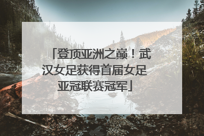 登顶亚洲之巅！武汉女足获得首届女足亚冠联赛冠军