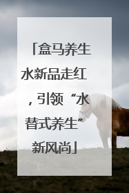盒马养生水新品走红，引领“水替式养生”新风尚