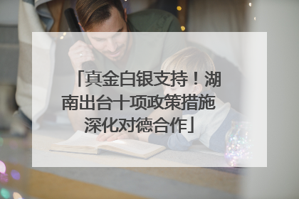真金白银支持！湖南出台十项政策措施深化对德合作