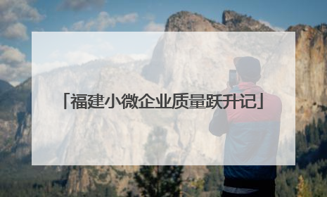 福建小微企业质量跃升记
