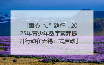 童心“e”路行，2025年青少年数字素养提升行动在无锡正式启动