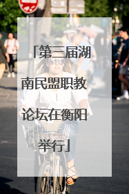 第三届湖南民盟职教论坛在衡阳举行