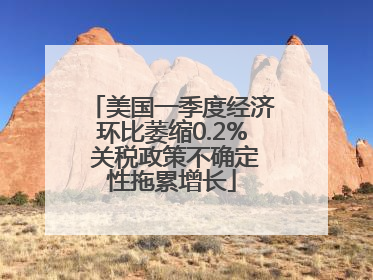 美国一季度经济环比萎缩0.2% 关税政策不确定性拖累增长