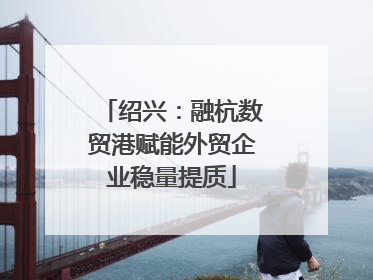 绍兴：融杭数贸港赋能外贸企业稳量提质