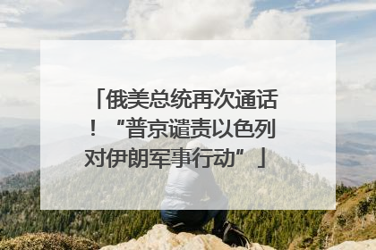 俄美总统再次通话！“普京谴责以色列对伊朗军事行动”