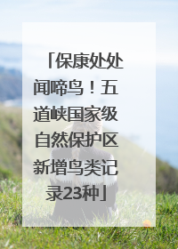 保康处处闻啼鸟！五道峡国家级自然保护区新增鸟类记录23种