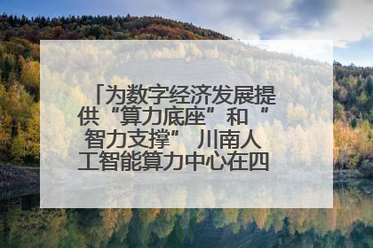 为数字经济发展提供“算力底座”和“智力支撑” 川南人工智能算力中心在四川泸州启动