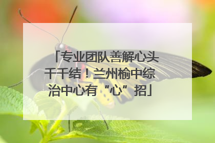专业团队善解心头千千结！兰州榆中综治中心有“心”招