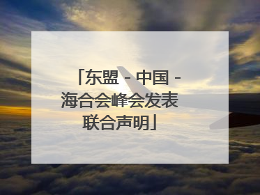 东盟－中国－海合会峰会发表联合声明