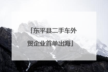 东平县二手车外贸企业首单出海