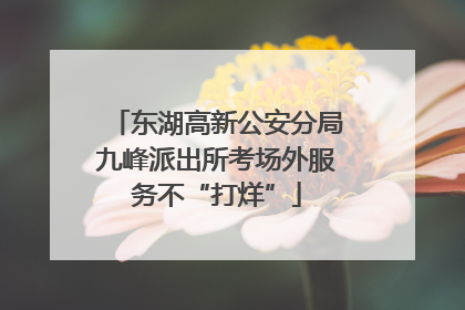 东湖高新公安分局九峰派出所考场外服务不“打烊”