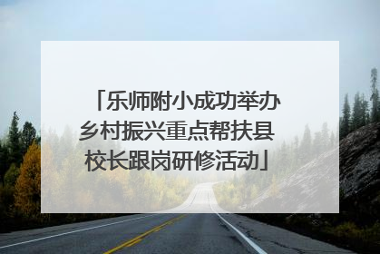 乐师附小成功举办乡村振兴重点帮扶县校长跟岗研修活动
