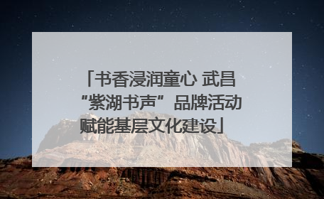 书香浸润童心 武昌“紫湖书声”品牌活动赋能基层文化建设