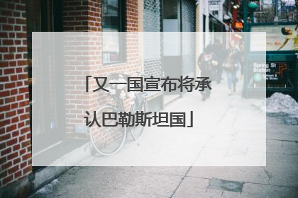 又一国宣布将承认巴勒斯坦国