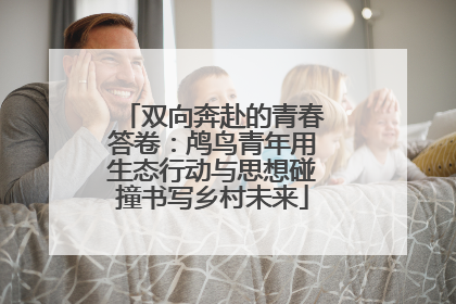 双向奔赴的青春答卷：鸬鸟青年用生态行动与思想碰撞书写乡村未来