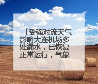 受强对流天气影响大连机场多处漏水，已恢复正常运行，气象台回应