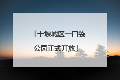 十堰城区一口袋公园正式开放