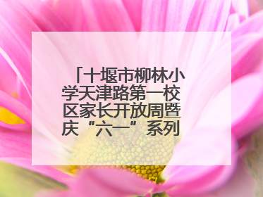 十堰市柳林小学天津路第一校区家长开放周暨庆“六一”系列活动圆满落幕