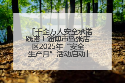 千企万人安全承诺践诺！淄博市暨张店区2025年“安全生产月”活动启动
