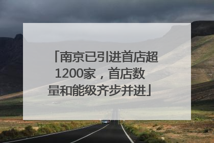 南京已引进首店超1200家，首店数量和能级齐步并进
