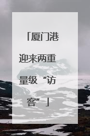 厦门港迎来两重量级“访客”