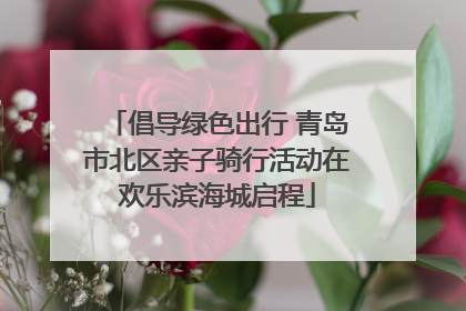 倡导绿色出行 青岛市北区亲子骑行活动在欢乐滨海城启程