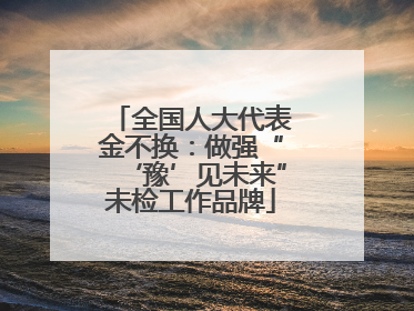 全国人大代表金不换：做强“‘豫’见未来”未检工作品牌