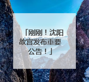 刚刚！沈阳故宫发布重要公告！