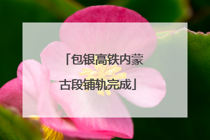 包银高铁内蒙古段铺轨完成