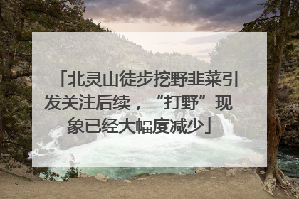 北灵山徒步挖野韭菜引发关注后续，“打野”现象已经大幅度减少