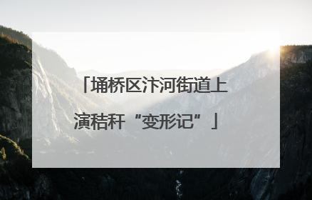 埇桥区汴河街道上演秸秆“变形记”