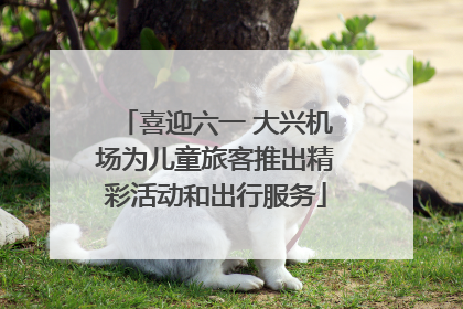 喜迎六一 大兴机场为儿童旅客推出精彩活动和出行服务