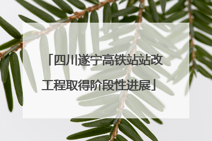 四川遂宁高铁站站改工程取得阶段性进展