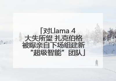 对Llama 4大失所望 扎克伯格被曝亲自下场组建新“超级智能”团队