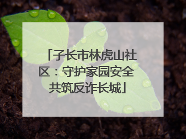子长市林虎山社区：守护家园安全 共筑反诈长城